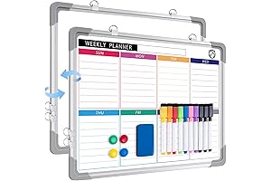 ARCOBIS Double-Sided Weekly Magnetic Dry Erase Board