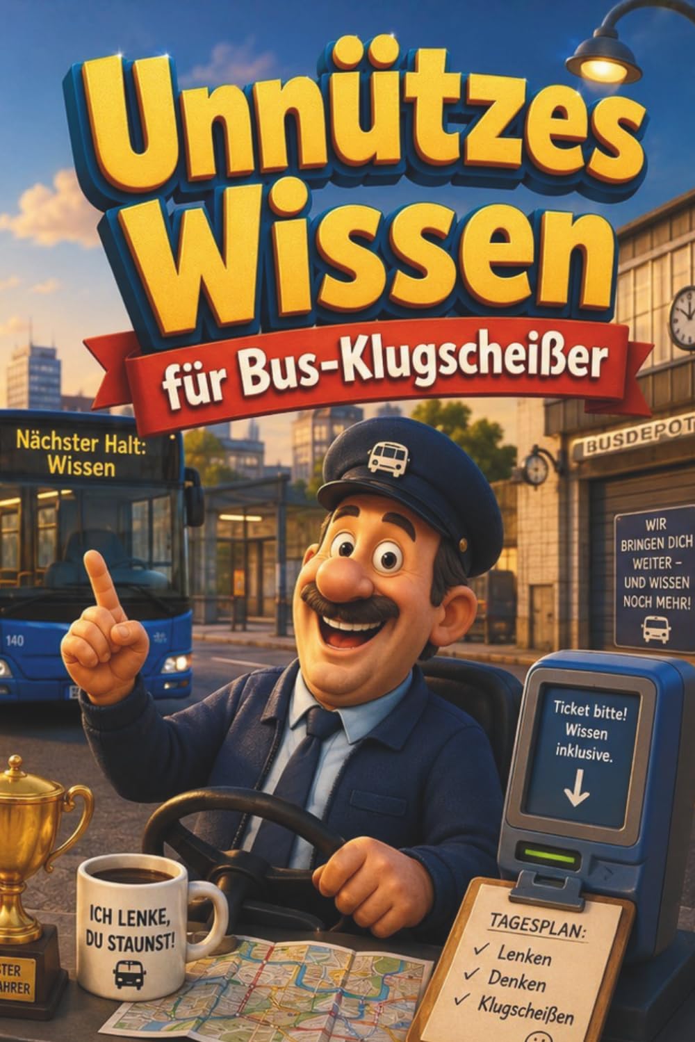 Unnützes Wissen für Bus-Klugscheißer: Kuriose & witzige Fakten als Geschenk für Busfahrer