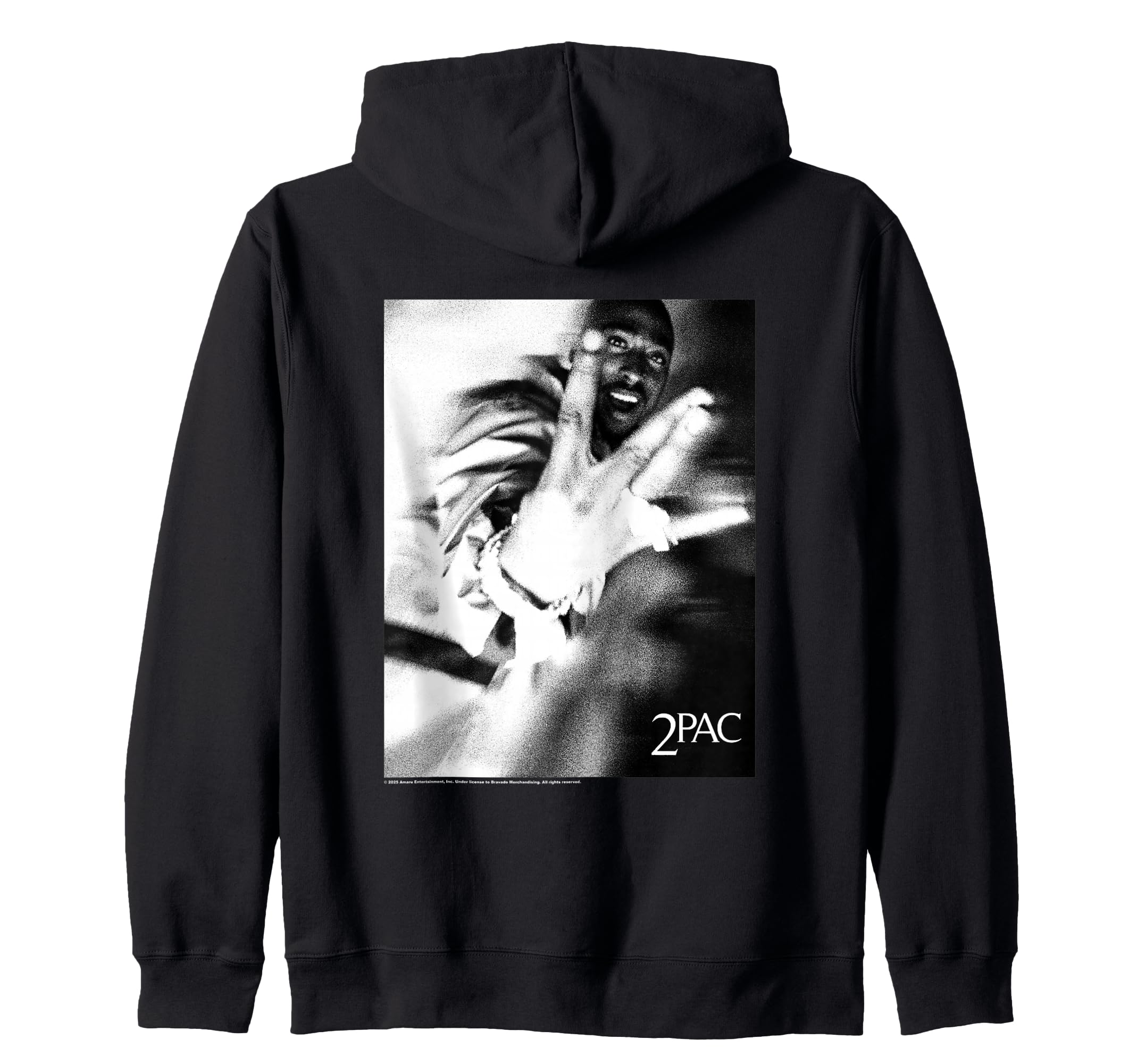 Sweat-shirt à Capuche Tupac Shakur - Hip Hop Années 90 - Tupac & Dr. Dre - Noir