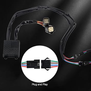 LKV Saddle Bag Tail Lights Compatible with Harley Touring 2014-2023