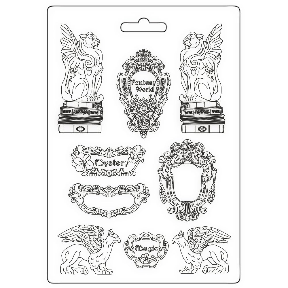 Stamperia Soft Mould A4 Sir Vagabond in Fantasy World Elements