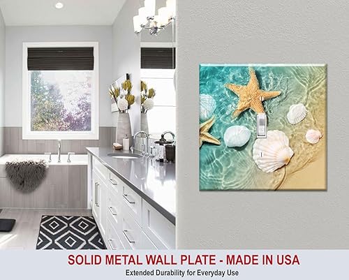 Miniatura 8 de Art Plates - Placa de interruptor de metal de gran tamaño - Placa de pared de gran tamaño - Balancín de doble banda - Decora - Cubierta de placa de