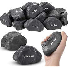Gemscream Funny Inspirational Stress Balls for Adults Motivational Stress Reliever Squeezable Mini Foam Balls Appreciation Gifts for Employee Coworker Staff Teacher Nurse(20 Pcs,Stone)