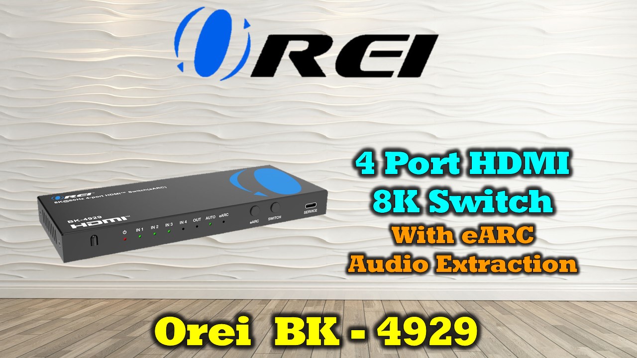 Amazon.com: OREI 4-Port eARC 8K Audio Extractor 4x1 Switch for
