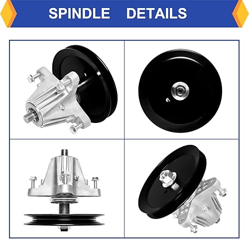 Miniatura 3 de (2 unidades) 918-04822A - El conjunto de husillo de cubierta reemplaza Craftsman CubCadet MTD 918-04822B 918-04822 618-04822 918-04889 para