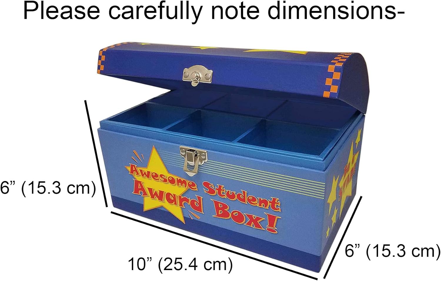 Treasure Chest Box for Teachers and Classroom Toy Prizes for Star Students