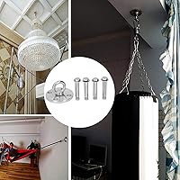 Vista 8 de Colgadores de columpio resistentes, gancho colgante de hamaca de capacidad de 1100 libras, juego de ganchos de fijación de columpio de acero