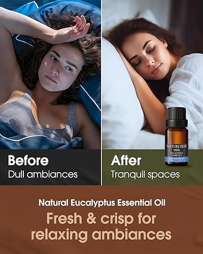 Miniatura 3 de Aceite esencial Eucalyptus Globulus  0.3 fl oz  puro, natural, grado terapéutico  para difusor, masaje, cuidado respiratorio, cuidado de la piel y