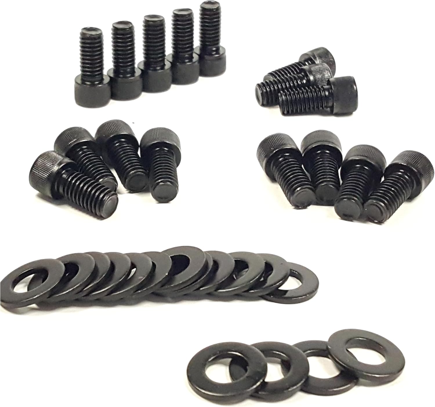 SBF Exhaust Header Bolt Kit bolts Compatible with Ford Small Block V8 Engines 260 289 302 351W 351C 5.0L Mustang EFI