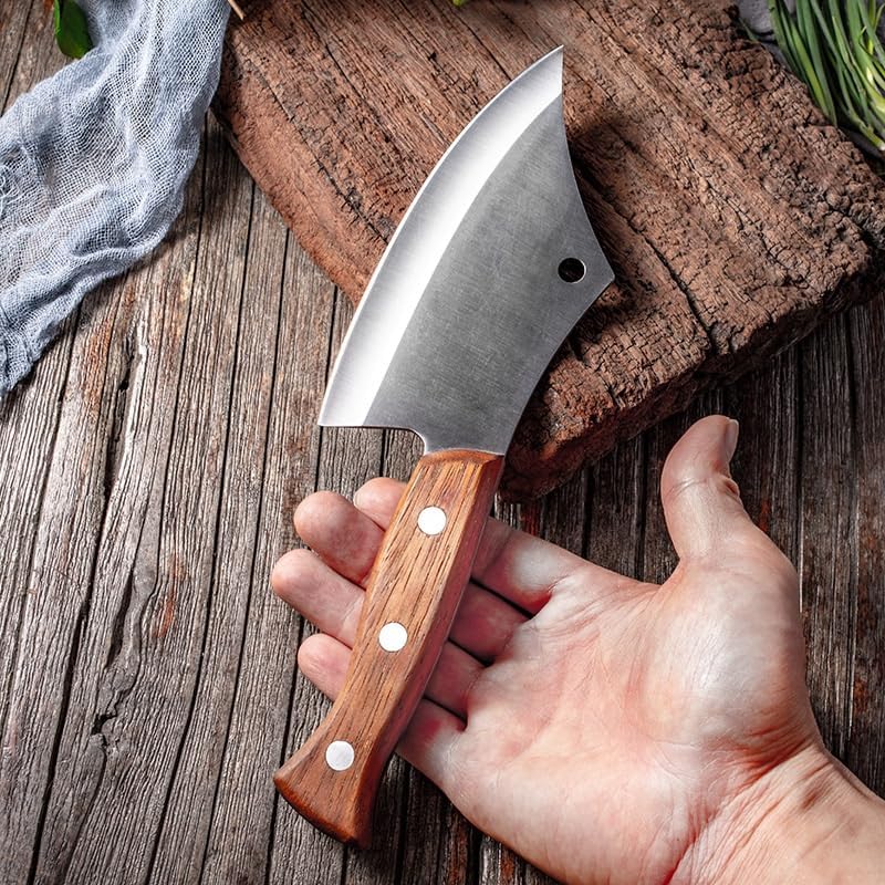 Meat Cleaver,Cleaver Knife Kitchen Chef Knife For Fish Meat Stand Boning Razor Sharp Slaughtering Fish Slicing Knife Cook Tools