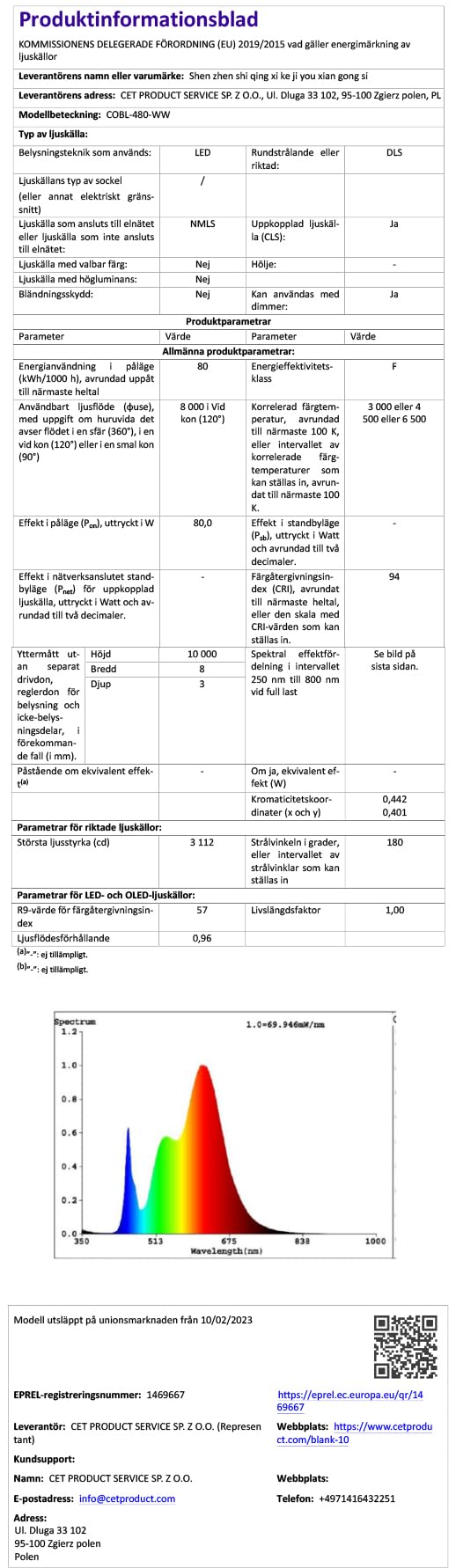 GOMING 24V 10M COB Striscia LED Bianco Caldo 3000K CRI 93+ Alta Densità 384LED/M Alta Luminosità 6800lm Non Impermeabile IP20 Flessibile Luci LED per Soggiorno Natale Bar Decorare(Senza Alimentazione)