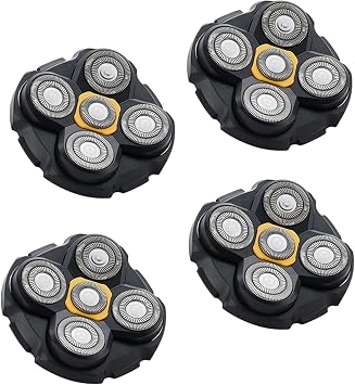 4Pcs Pro Replacement Heads Compatible with Microtouch Titanium Shaver