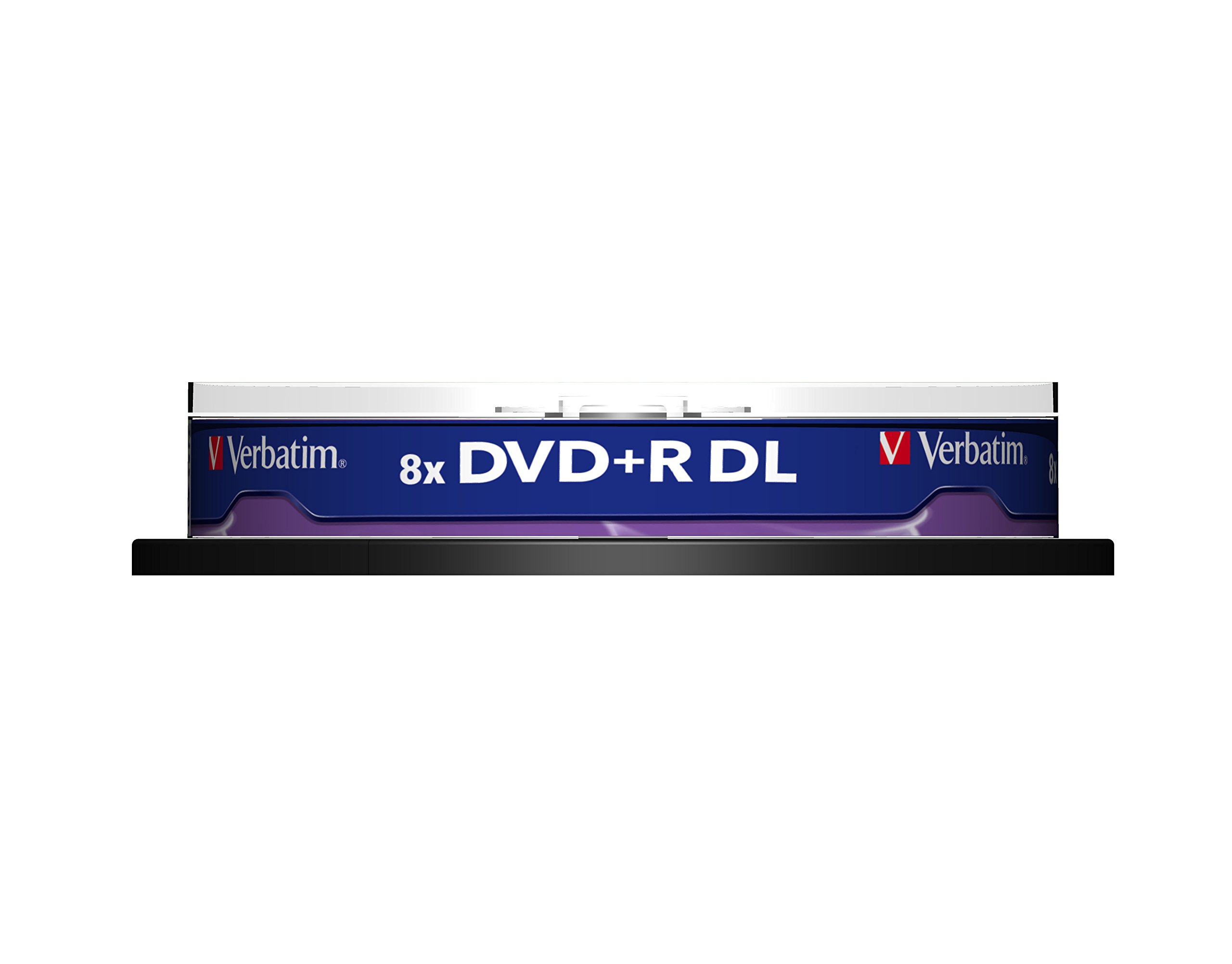 Verbatim VB-DPD55S1 - DVD+RW vírgenes (8,5 GB, DVD+R DL, 120 mm, 10 Pieza(s), 142 x 142 x 32 mm, 223 g)