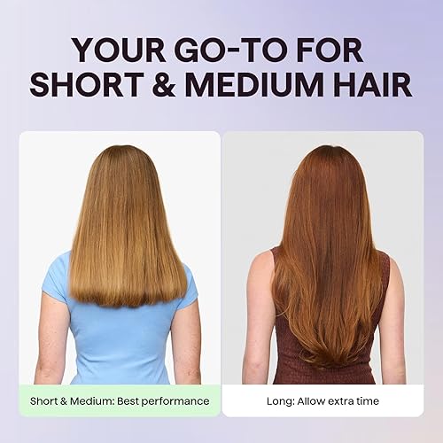 Miniatura 6 de Wavytalk Cepillo secador de pelo de doble voltaje para Europa y viajes internacionales, mini cepillo jet de 110 V-240 V, cepillo secador de pelo