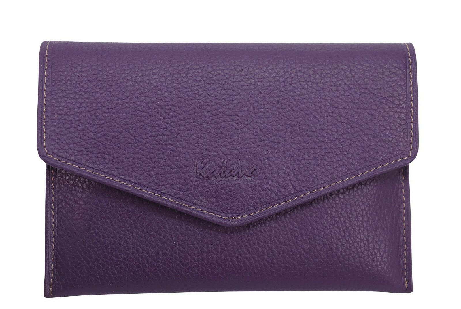 Pochette pour carte grise KATANA en cuir grainé réf 953104 (11 coul. disp.) (violet)