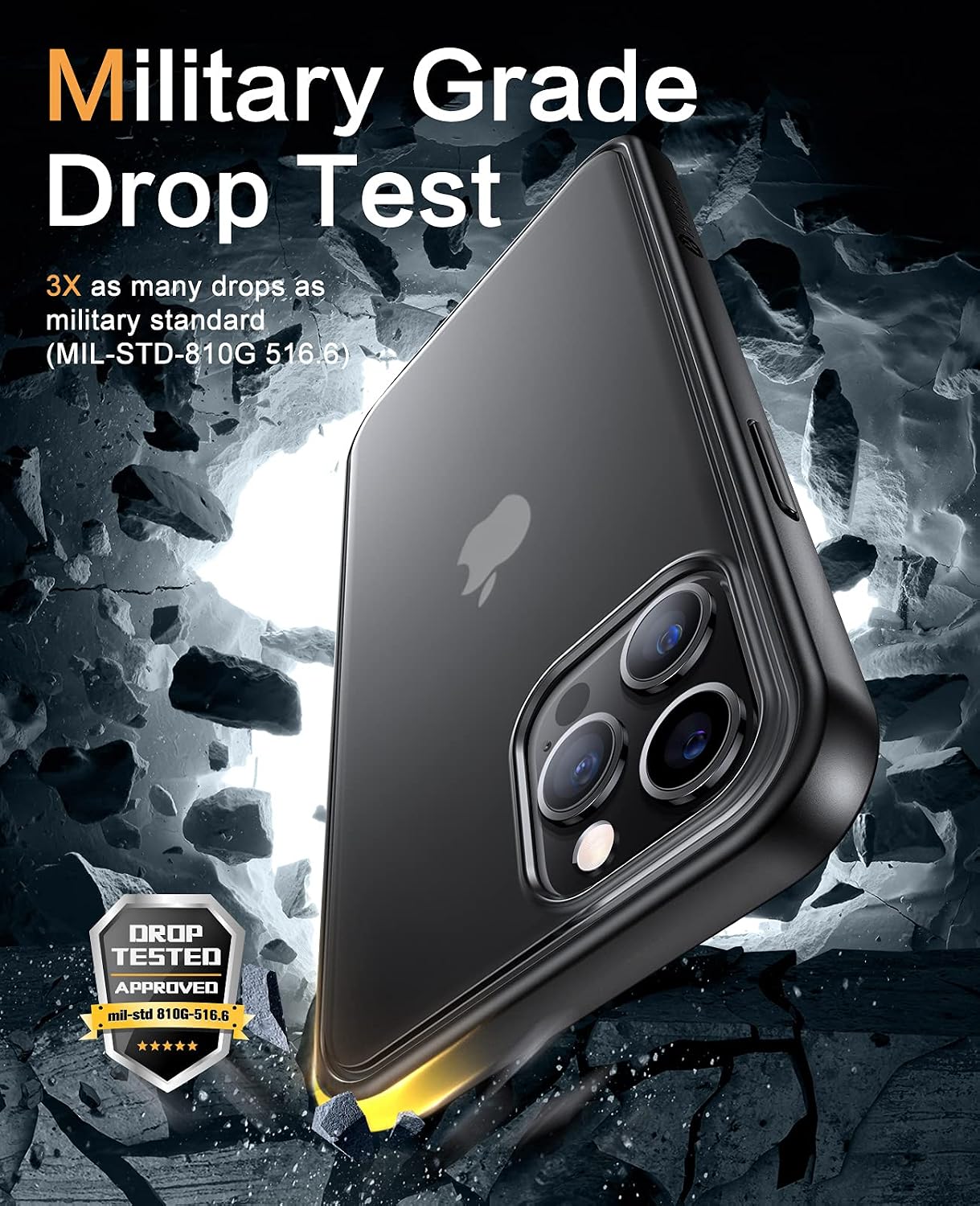 Humixx iPhone 14 Pro Case Black