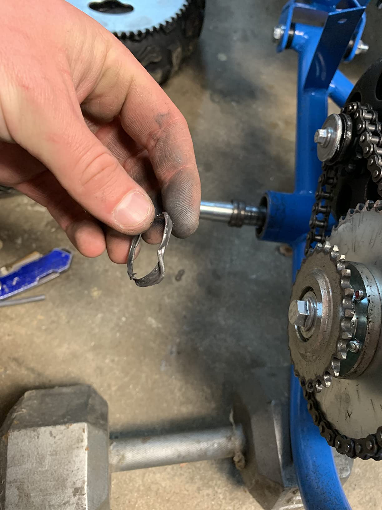 62/mo Finance MotoTec Mud Monster 98cc Go Kart Full Suspension Blue