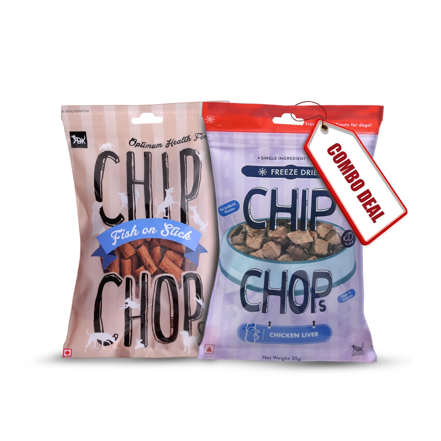 1 Pack of Chip Chops Fish on Stick Dog Treat, 70 GMS and 1 Pack of Freeze Dried Single Ingredient Chicken Liver Treat, 35 GMS (B0C7BNBTQ4) Amazon Price History, Amazon Price Tracker