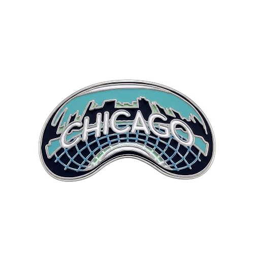 Vagabond Heart Chicago Illinois Souvenir Lapel Pin - Chicago Enamel