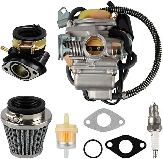 150cc Carburetor for GY6 4 Stroke Engines 125cc 150cc 152QMJ 157QMI PD24J 24mm for Motorcycle Scooter ATV Go Kart with Electric Choke