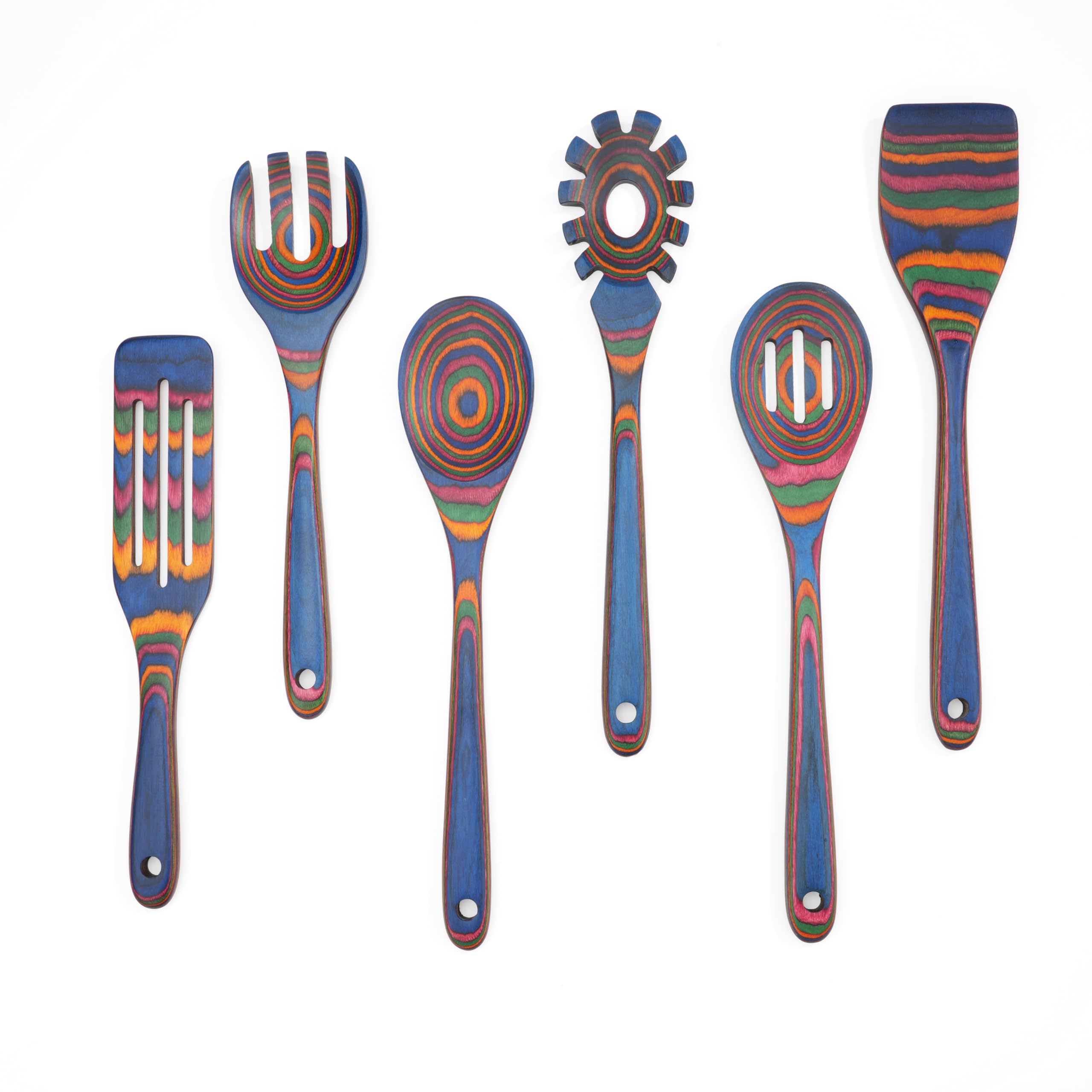 Cokka Praca 6-Piece Pakkawood Kitchen Utensil Set