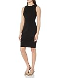 Women's Sleeveless Scuba Sheath Dress with Princess Seam