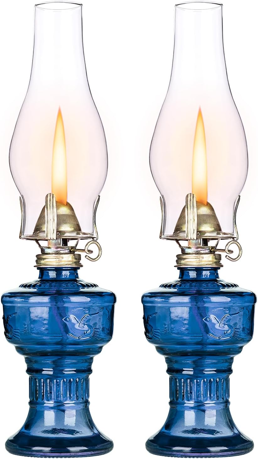 2 Pcs Chamber Oil Lamps for Indoor...