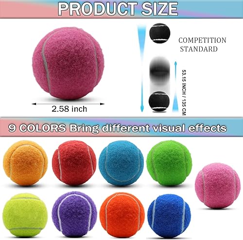Miniatura 4 de Tennis Balls, 20 Pack Training Tennis Balls,High Elasticity Practice Tennis for Beginner, Exercise Playing Balls for Pet Dog