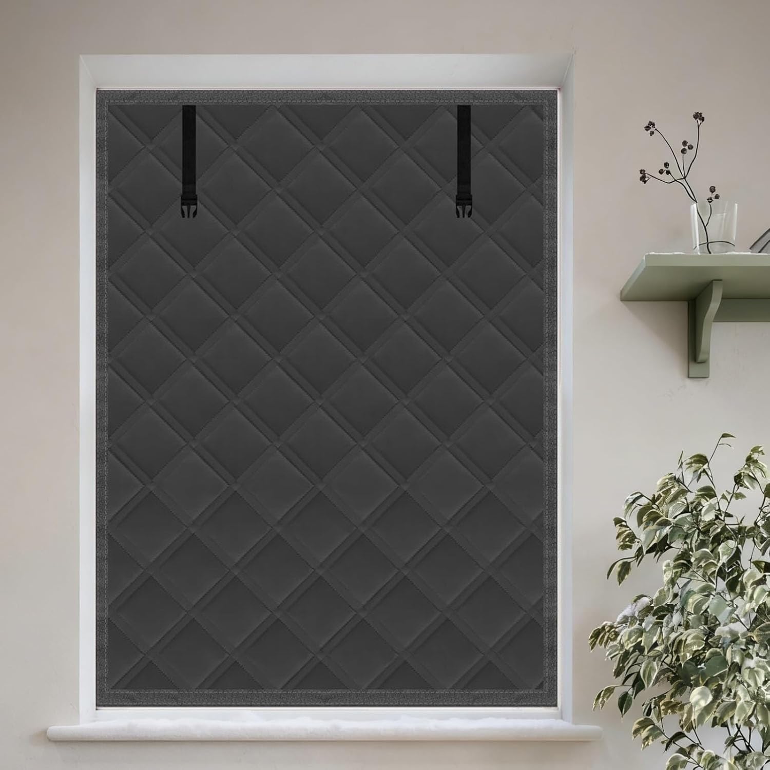 Kit d'isolation thermique de fenêtre contre le froid pour stopper les courants d'air du garage