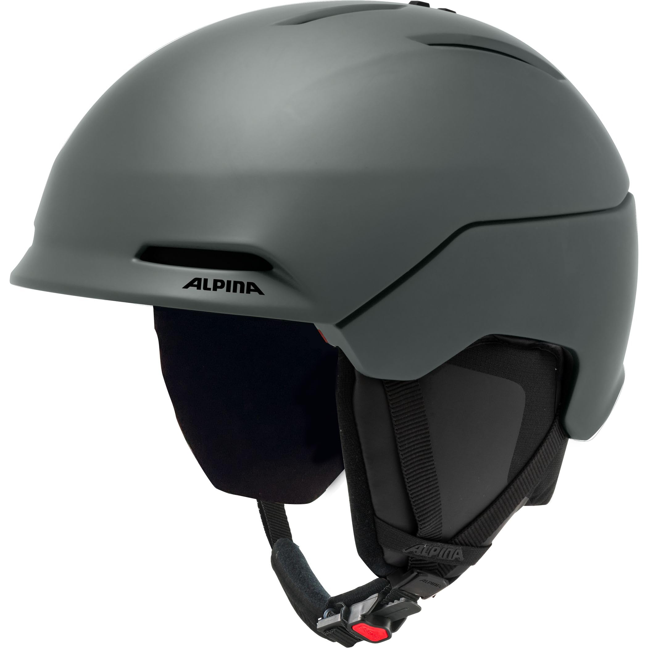 Alpina Nax – Wysokiej jakości i bezpieczny kask z zdejmowanymi wkładkami, dodatkowo wzmocniona ochrona, indywidualnie regulowana wentylacja, optymalny komfort, midnight-grey matt, 59-63