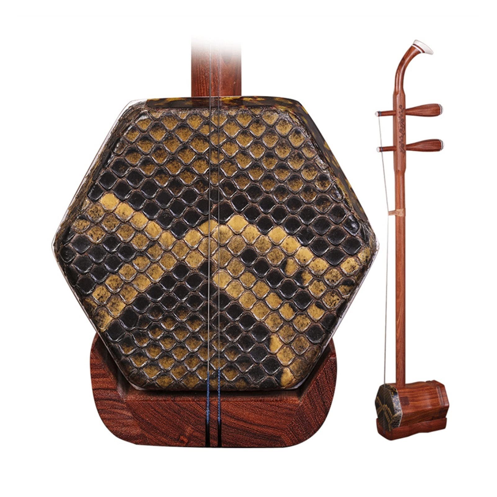 TSTS Le Manche en Bois Hexagonal Erhu Convient Aux Débutants Adultes Erhu Instrument