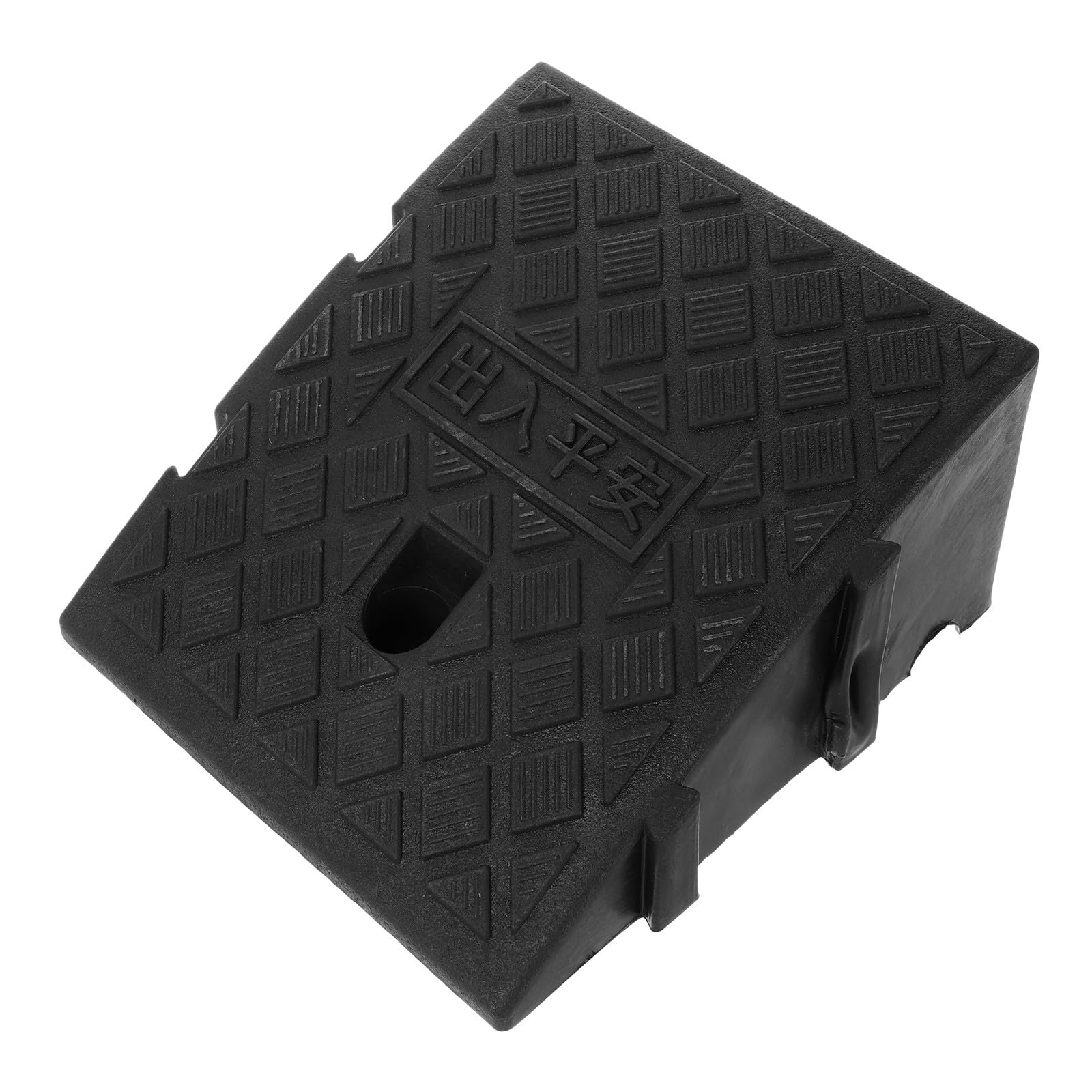 Rampa de Umbral de Plástico Negra Portátil para Coches y Bicicletas