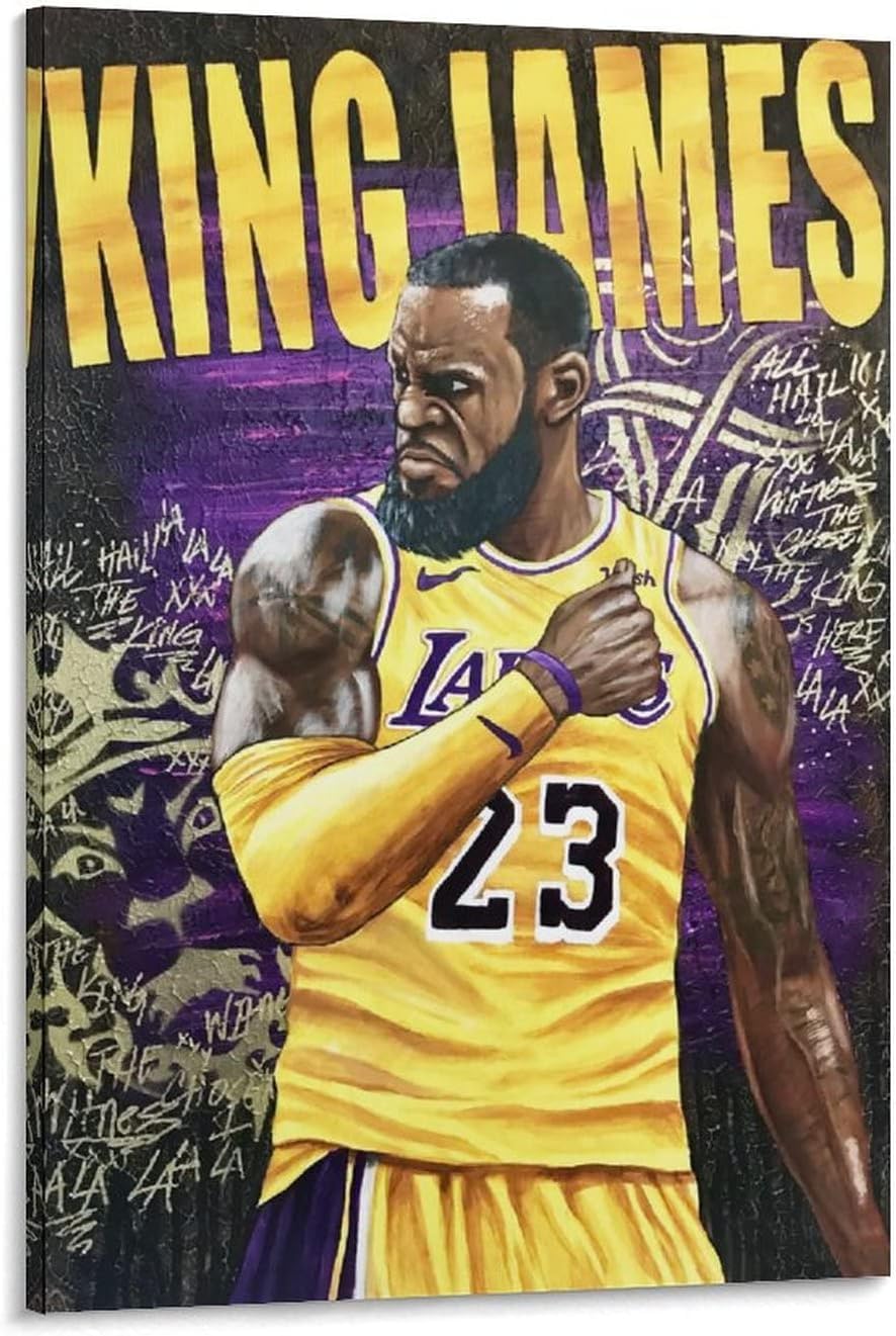 Amazon｜Lebron Jamesレブロンジェームズポスター プリント キャンバス