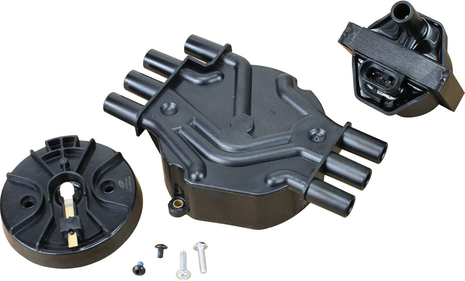 AIP Electronics Power Pack Vortec Ignition Distributor Cap Rotor and Coil Compatible with 1996-2007 Chevrolet GMC Olds and Isuzu 4.3L V6 OEM Fit Kit-1018