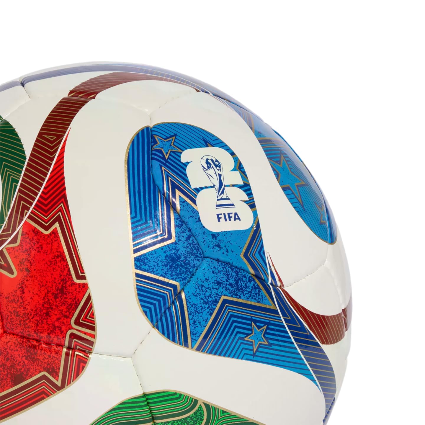 adidas Unisex-Adult World Cup Pro Sala Soccer Ball, White/Team Royal Blue/Solar Blue/Power Red, Futsal - 3