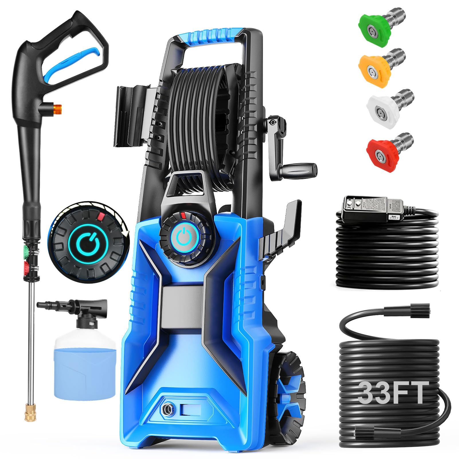 Imdot Electric Pressure Washer Blue