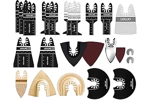81 Pack Oscillating Saw Blades LEILUO Oscillating Tool Blades for Metal Wood Plastic