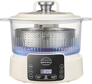 AVIF Low Carb 3L Smart Rice Cooker - Low Sugar Mode, 12H Reservation, Timer, Multi-Function for Rice, Hot Pot, Steam & Stew