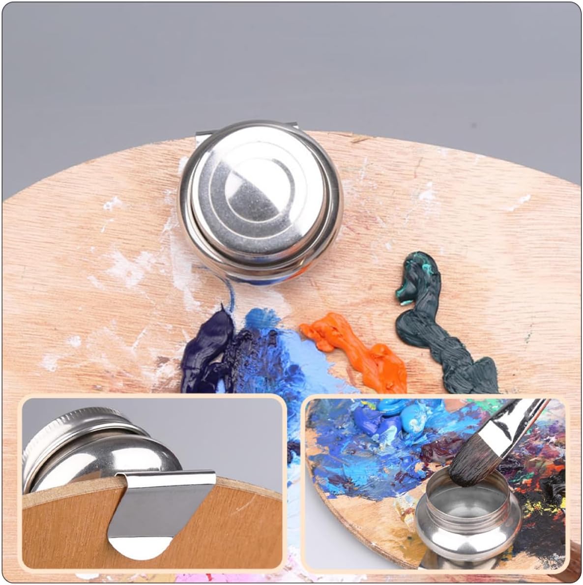 3pcs Paint Brush Cleaner Brush Washing Pot Multi-purpose Easy to Use and Reusable