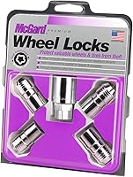 Vista 1 de McGard 24215 - Juego de bloqueos para ruedas de cono de asiento cromado, tamaño del hilo: M 14x1.5 (4 unidades)