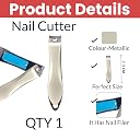 TEMPERIA (1pc) Stainless Steel Sharp Nail Cutter for Adults - Big & Small Toe Nail Clipper for Men & Women - Finger Nail Cutter for Thick & Ingrown Toenails (OMD3064) gallery image
