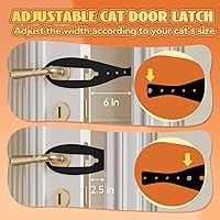 Vista 3 de TGIOW Pestillo de Puerta para Gatos, 1 Pieza Tope de Puerta para Gatos Pestillo de Puerta para Mascotas para Mantener a los Perros Fuera de la Caja