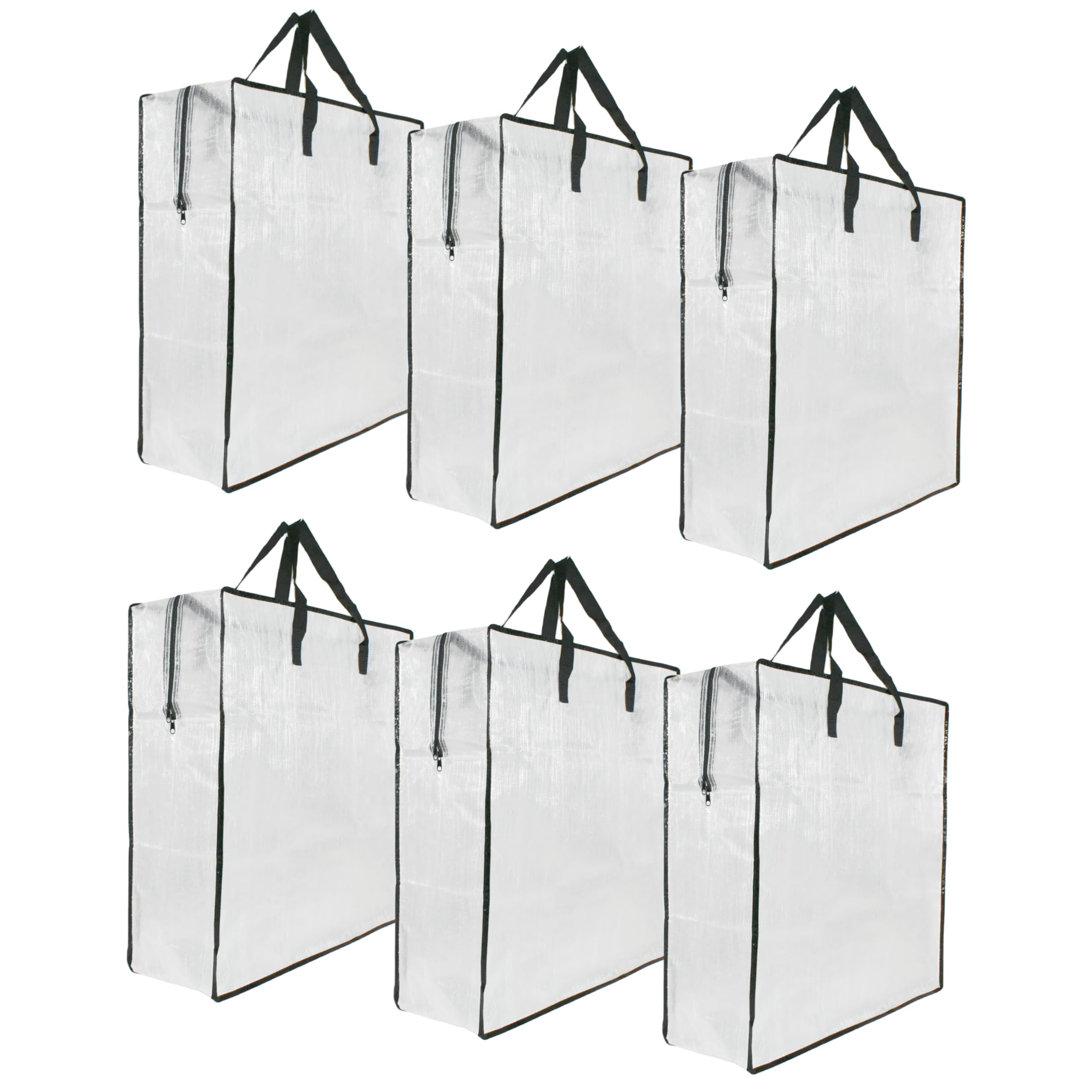 Transparente Aufbewahrungsbeutel mit Reißverschluss und Griffen, Deckentaschen für Schrank, Umzugs- und Verpackungszubehör für Uni, Unterbett-Aufbewahrungs-Organizer für Kleidung, Kissen, Bettwäsche