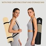 Gruper Yoga Mat Non Slip, 72"L x 24"W x 0.24"/0.32"TH, Anti-Tear Exercise Mat with Carrying Strap and Bag, Pro TPE Yoga Mats for Women, Workout Mats for Home, Pilates and Floor Exercises