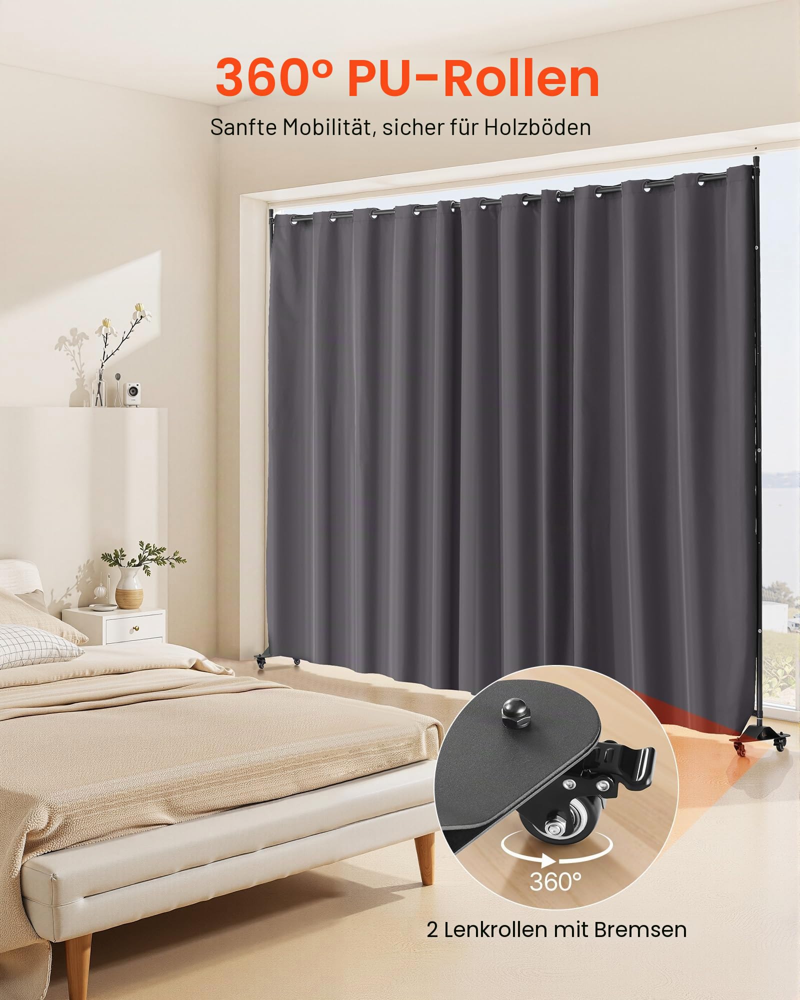Vevor Raumteiler Trennwand Paravent Stellwand Einzelpanel – Bild 4