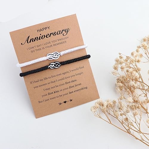 Miniatura 3 de Pulseras a juego para parejas, novio, novia, aniversario, día de San Valentín, regalos para él y ella