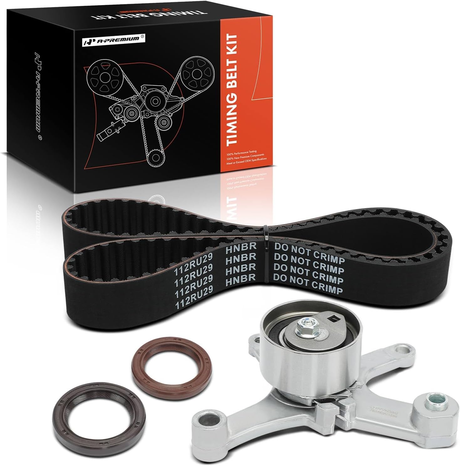 A-Premium Engine Timing Belt Kit Compatible with Chrysler Cirrus 2000, Neon 2000-2002 & Dodge Neon 1996-2005, Stratus 1996-2000, SX 2.0 2003-2005 & Plymouth Breeze 1996-2000, Neon 1996-2001 - 2.0L