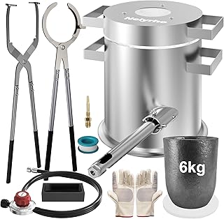 Nelyrho 6KG Propane Melting Furnace Kit – Metal Casting Machine for Gold, Silver, Copper, Jewelry Making & Refining