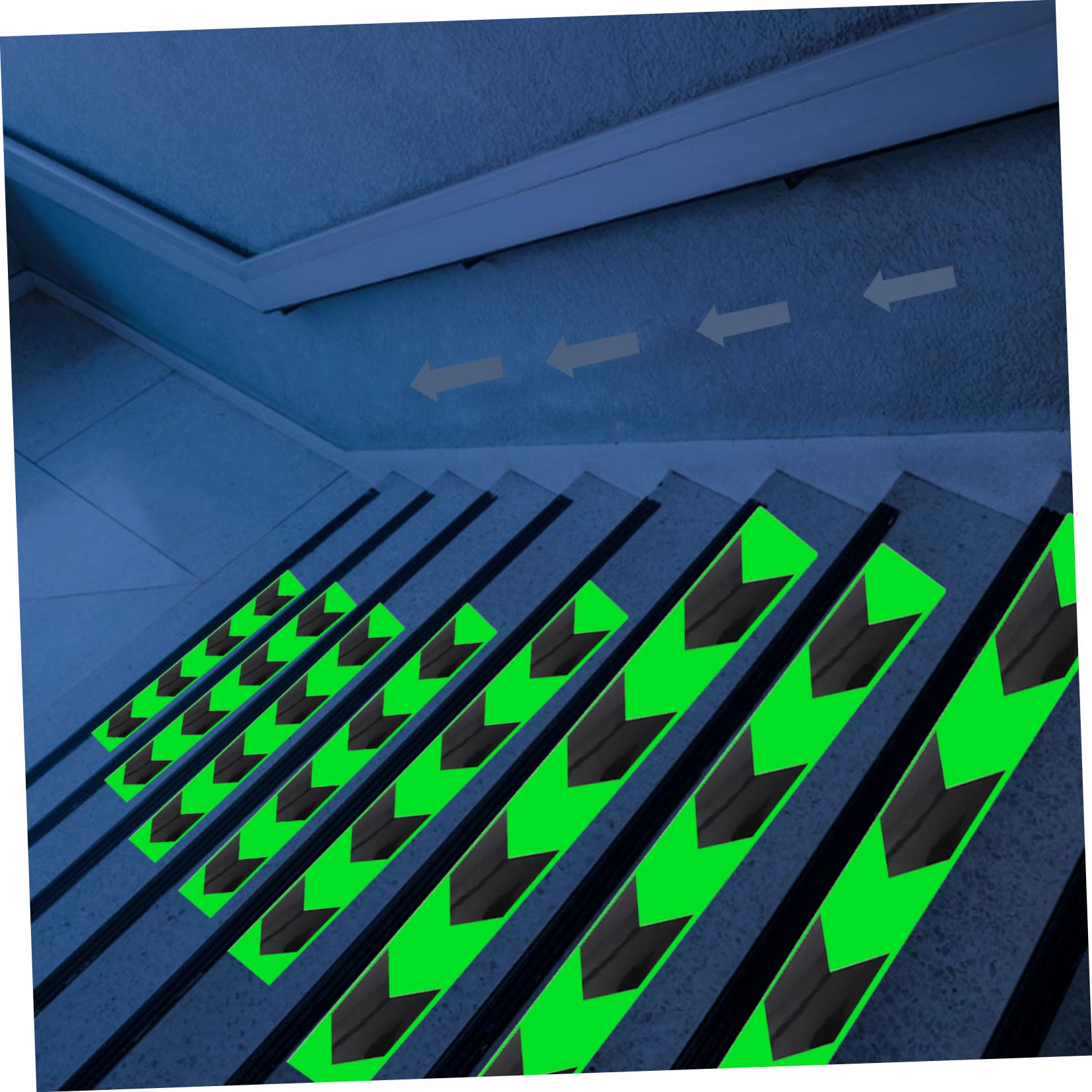 SOLUSTRE 2rollos Cinta Adhesiva Luminosa Reflectante y Para Señalización Para Almacenes Oficinas y Espacios Públicos Alta Visibilidad La Oscuridad