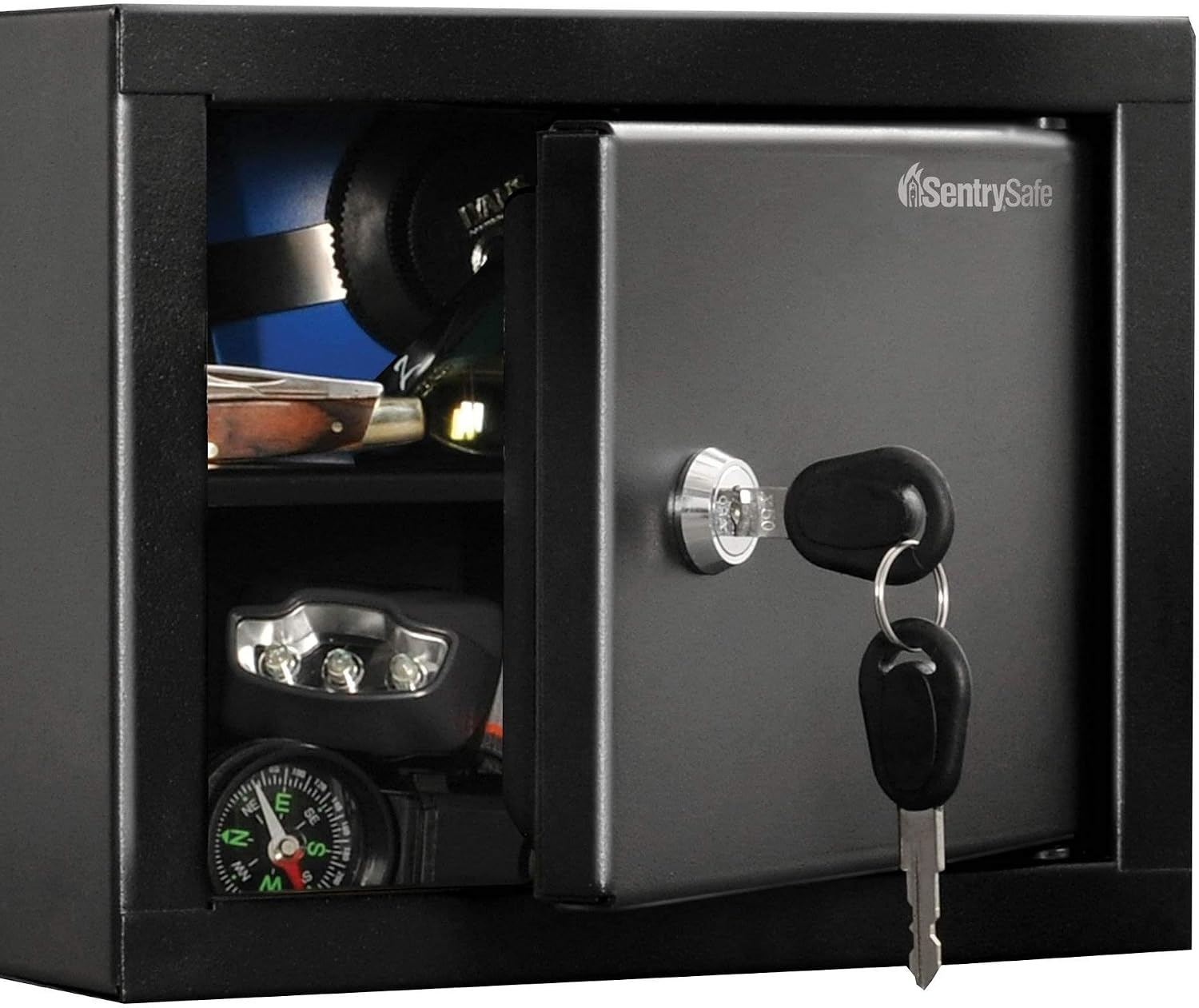 SentrySafe PB2K Security Box Safe, Black